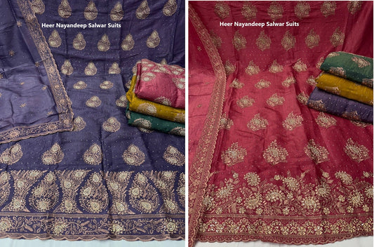 Heer Nayandeep Crush Salwar Suits Supplier Gujarat