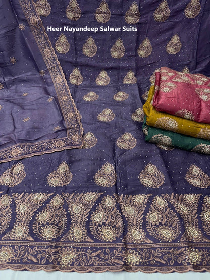 Heer Nayandeep Crush Salwar Suits Supplier Gujarat