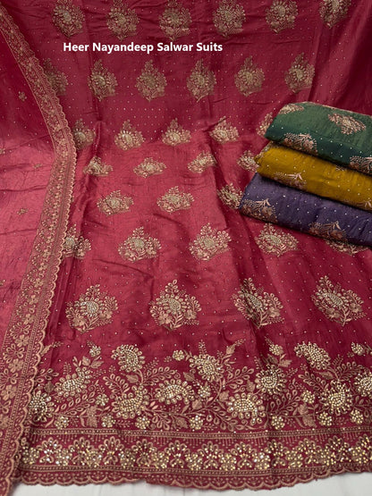 Heer Nayandeep Crush Salwar Suits Supplier Gujarat