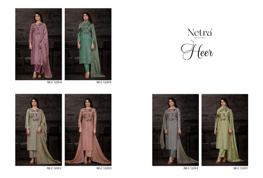 Heer Netra Gadwal Silk Pant Style Suits Supplier Gujarat
