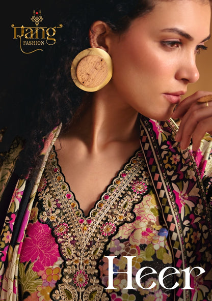 Heer Rang Fashion Viscose Muslin Pant Style Suits Wholesaler India