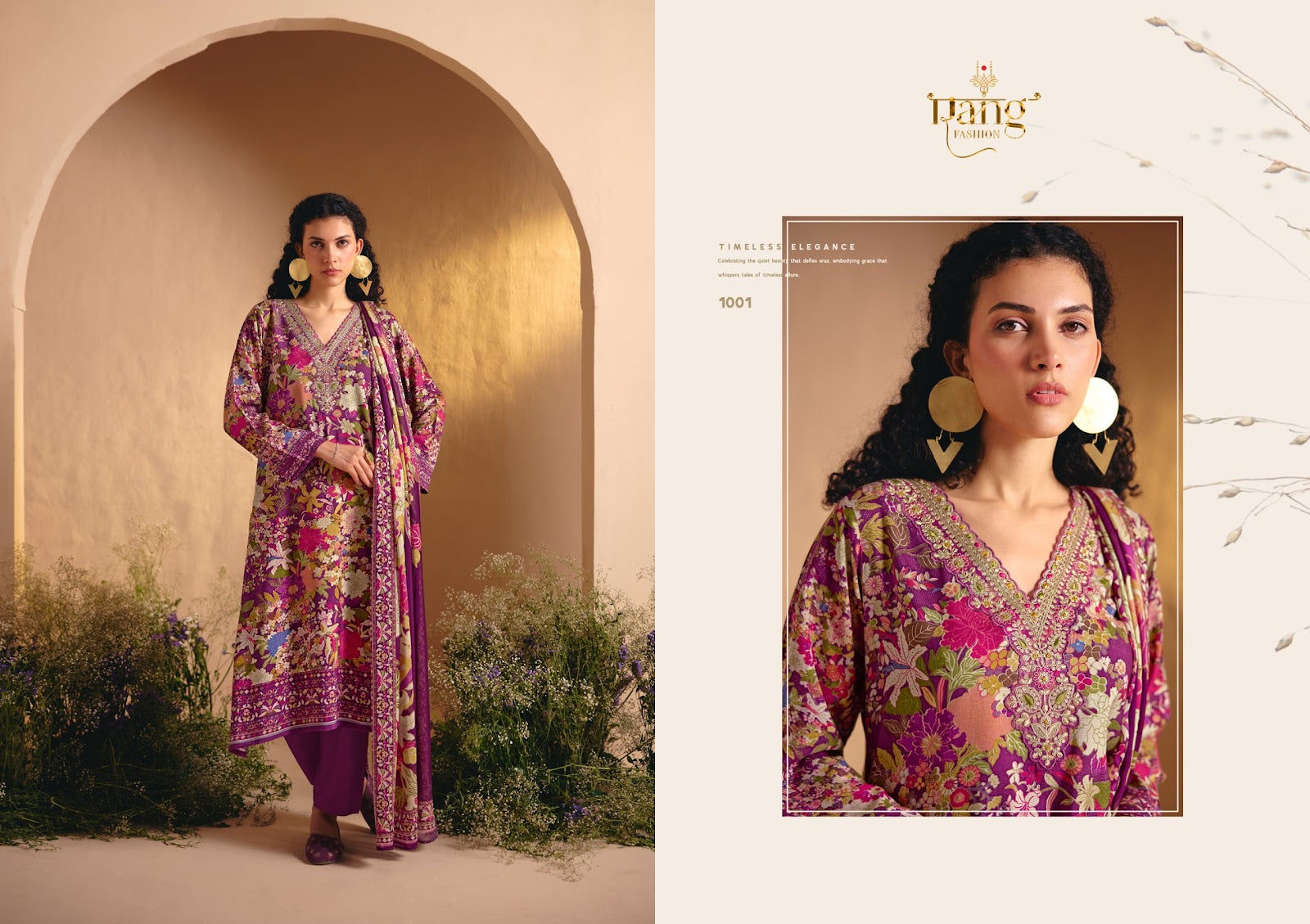 Heer Rang Fashion Viscose Muslin Pant Style Suits Wholesaler India