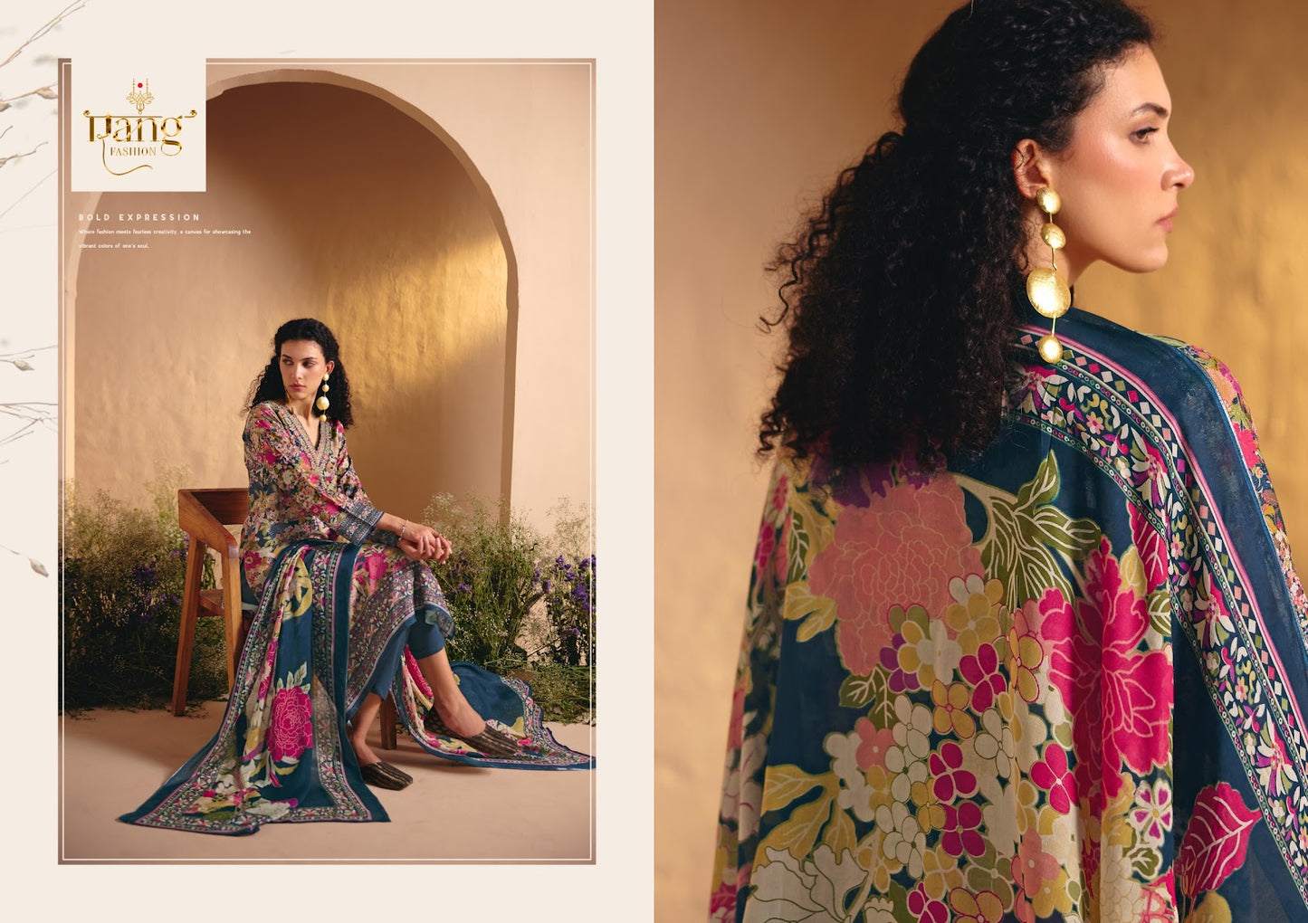 Heer Rang Fashion Viscose Muslin Pant Style Suits Wholesaler India