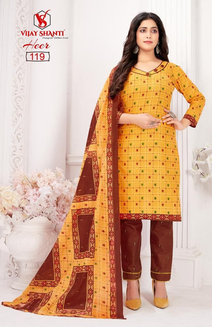 Heer Vijay Shanti Cotton Dress Material Supplier