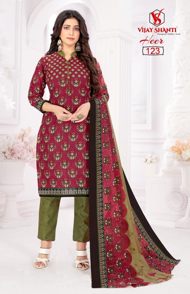 Heer Vijay Shanti Cotton Dress Material Supplier