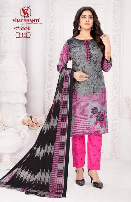 Heer Vijay Shanti Cotton Dress Material Supplier