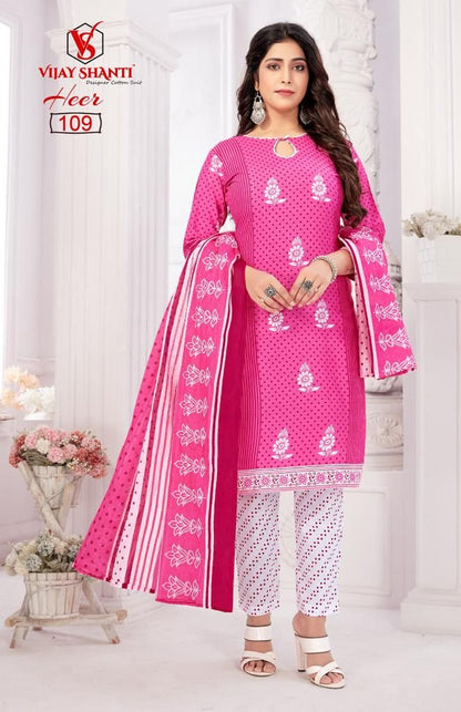 Heer Vijay Shanti Cotton Dress Material Supplier