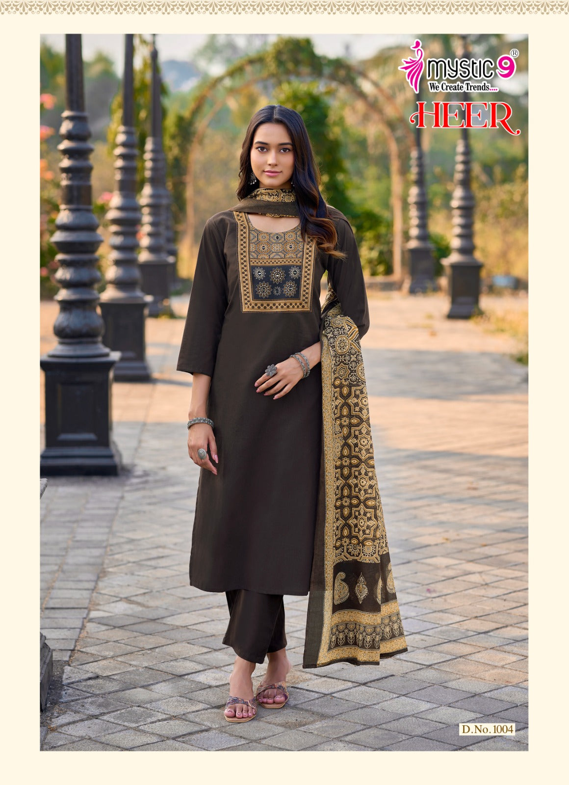 Heer Vol 1 Mystic 9 Cotton Readymade Pant Style Suits Wholesale Price