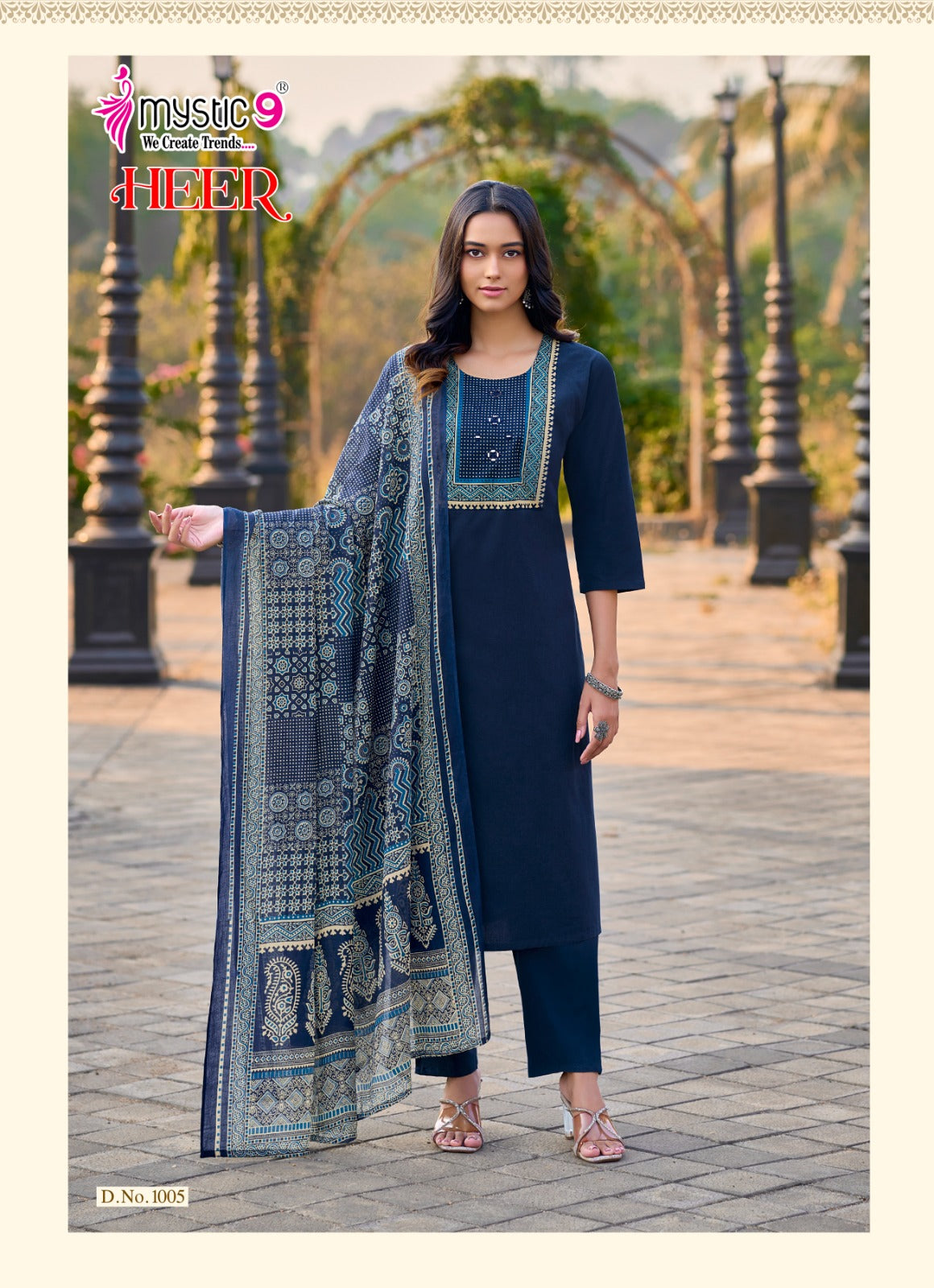 Heer Vol 1 Mystic 9 Cotton Readymade Pant Style Suits Wholesale Price