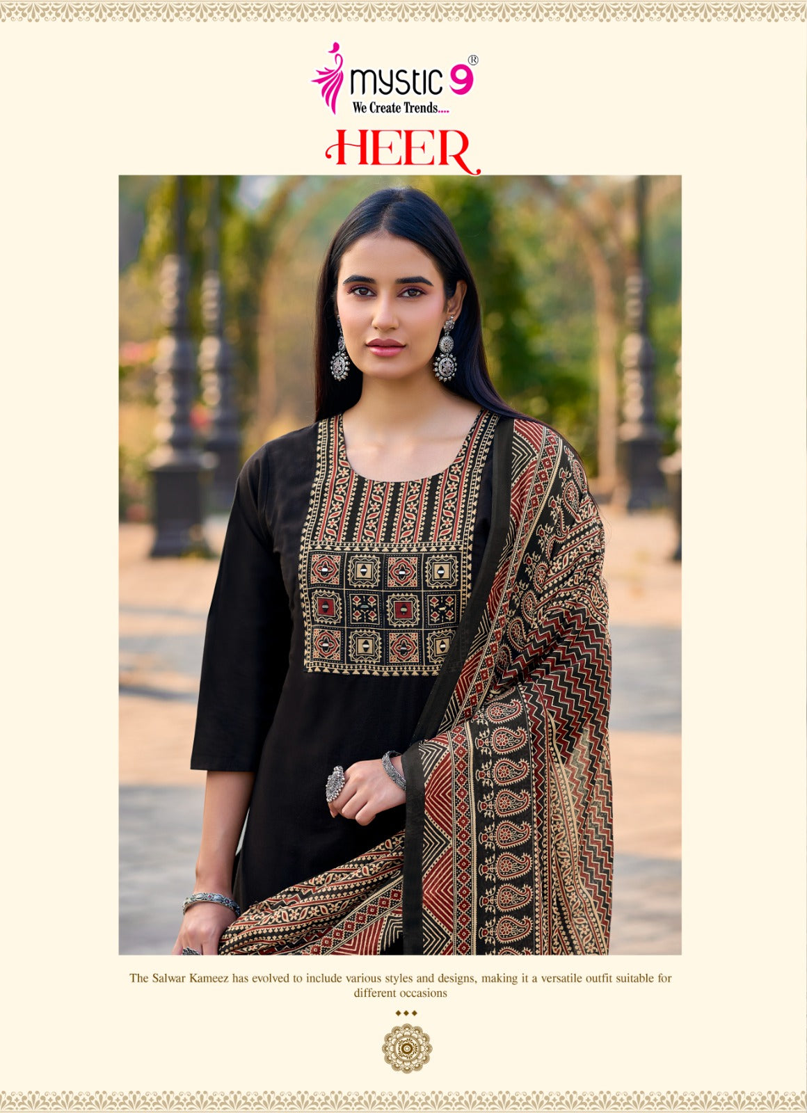 Heer Vol 1 Mystic 9 Cotton Readymade Pant Style Suits Wholesale Price