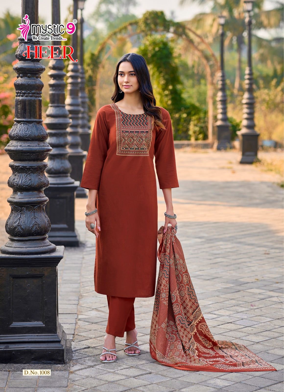 Heer Vol 1 Mystic 9 Cotton Readymade Pant Style Suits Wholesale Price