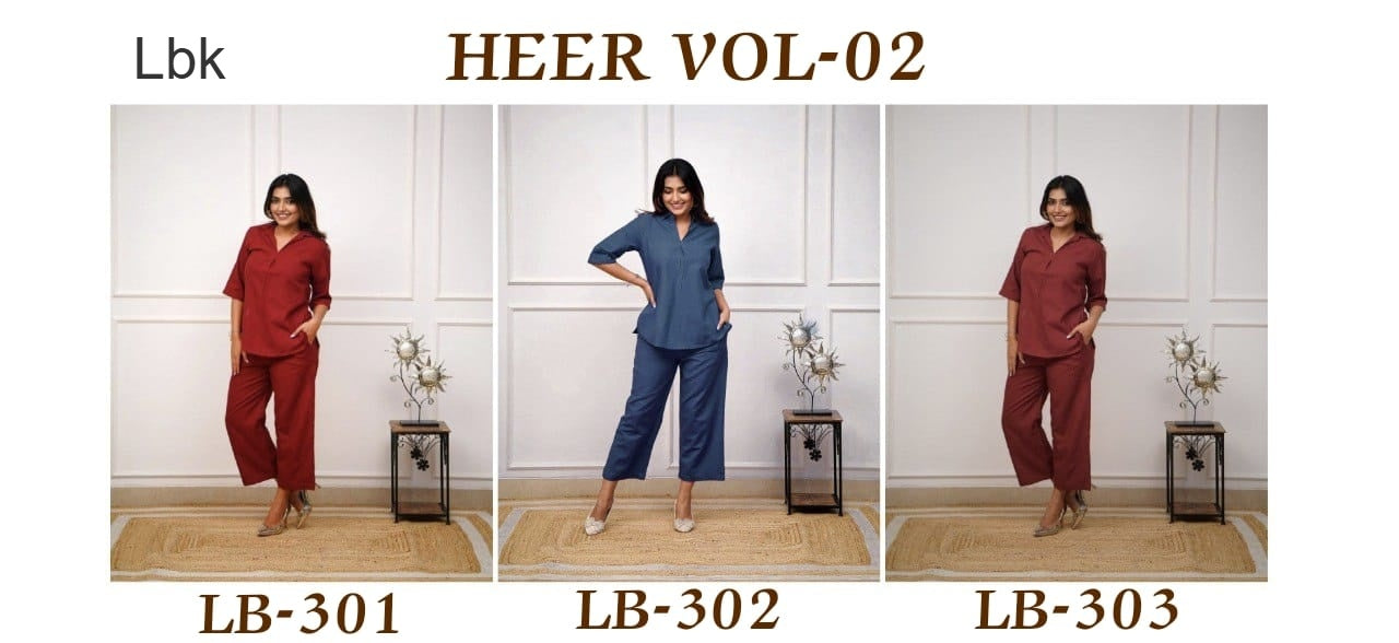 Heer Vol 2 Lbk Rayon 17Kg Co Ord Set Wholesaler