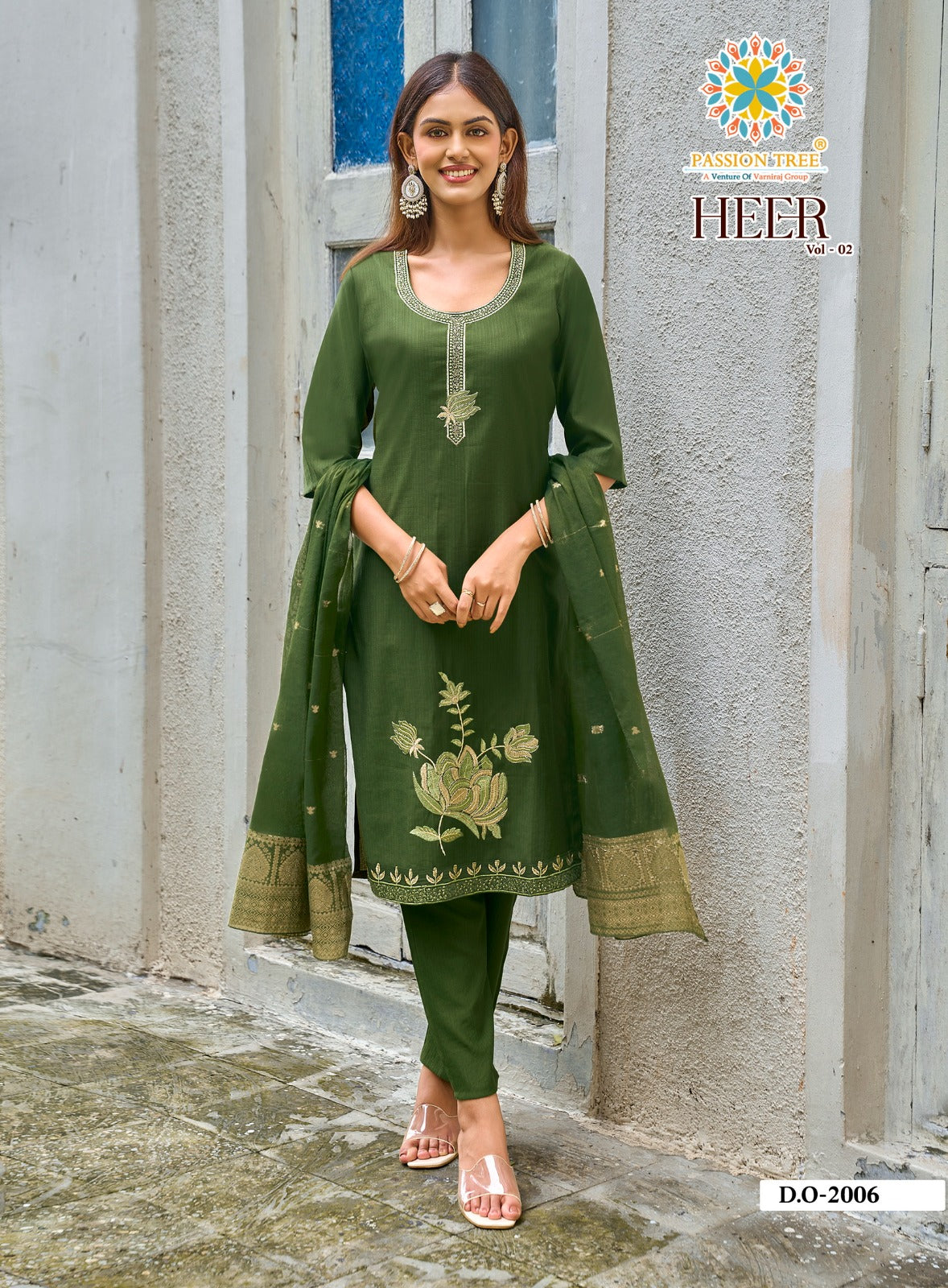 Heer Vol 2 Passion Tree Berlin Readymade Pant Style Suits Wholesale Price