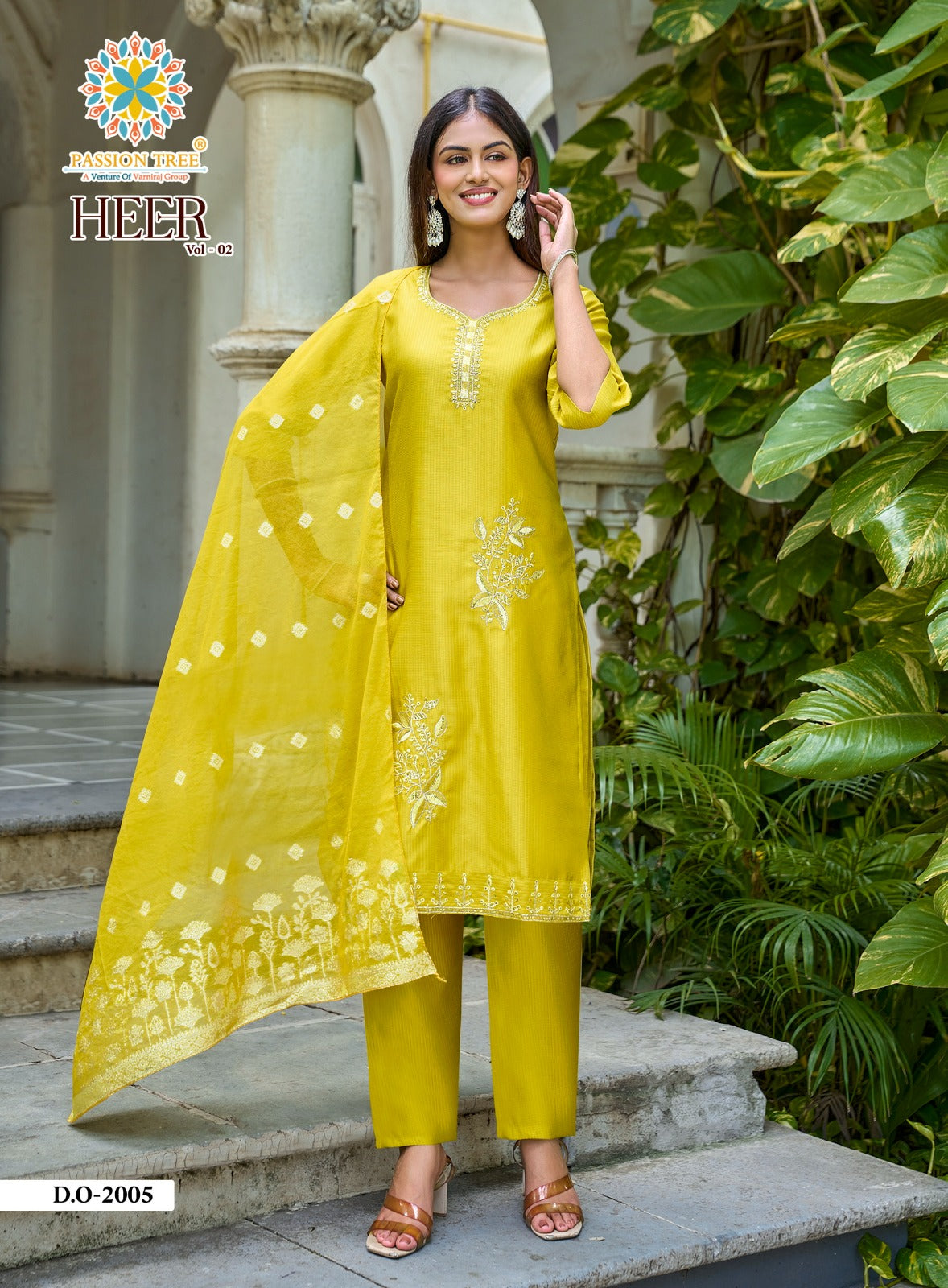 Heer Vol 2 Passion Tree Berlin Readymade Pant Style Suits Wholesale Price