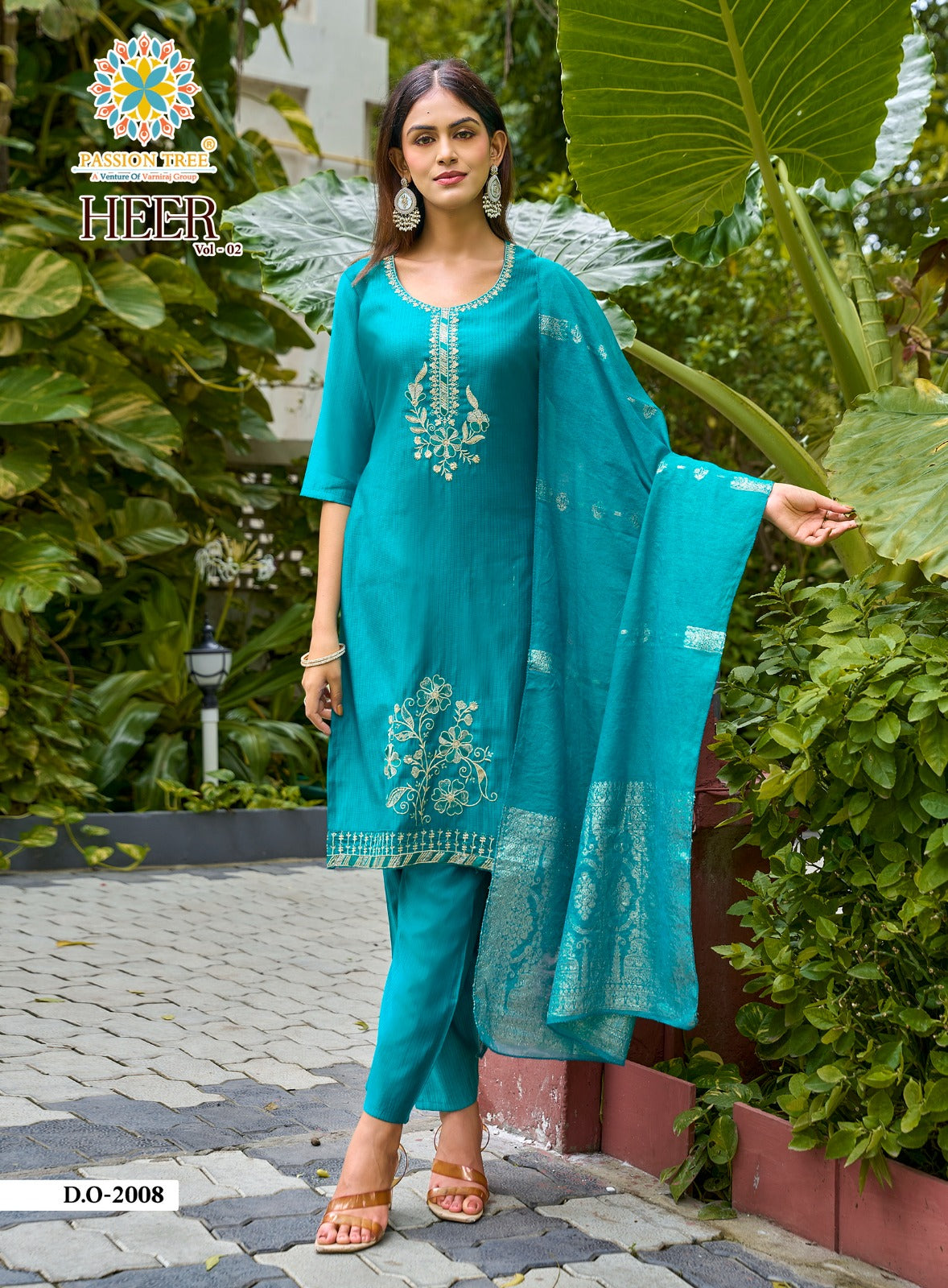 Heer Vol 2 Passion Tree Berlin Readymade Pant Style Suits Wholesale Price