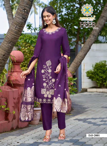 Heer Vol 2 Passion Tree Berlin Readymade Pant Style Suits Wholesale Price