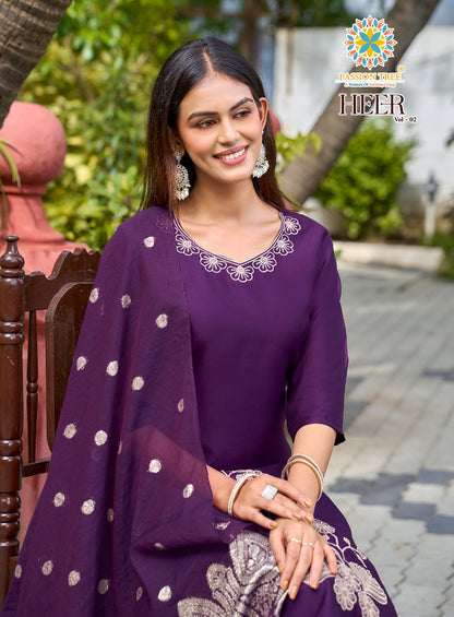 Heer Vol 2 Passion Tree Berlin Readymade Pant Style Suits Wholesale Price