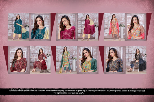 Heer Vos Modal Readymade Pant Style Suits Supplier Gujarat