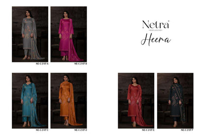 Heera Netra Cotton Satin Pant Style Suits Manufacturer