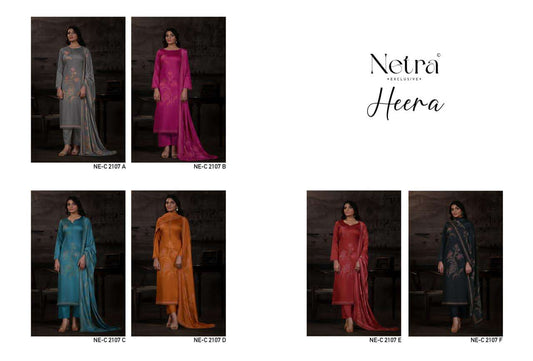 Heera Netra Cotton Satin Pant Style Suits Manufacturer