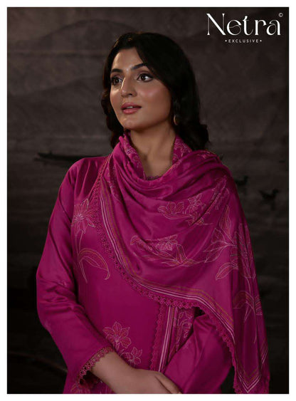 Heera Netra Cotton Satin Pant Style Suits Manufacturer