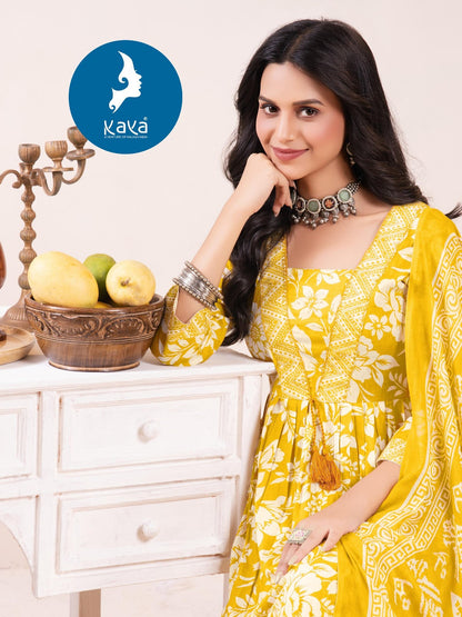 Heeravati 3 Kaya Readymade Cotton Pant Suits Exporter India