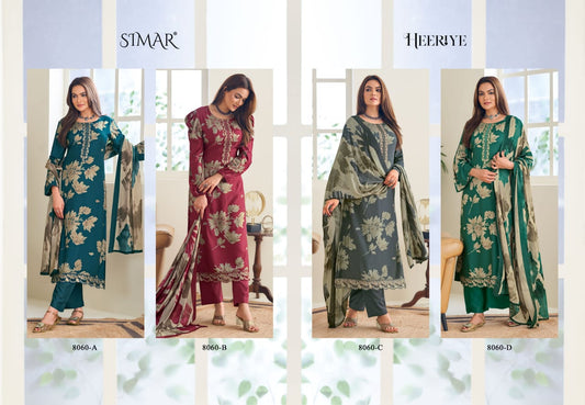 Heeriye Simar Pure Viscose Pashmina Suits Wholesale Price