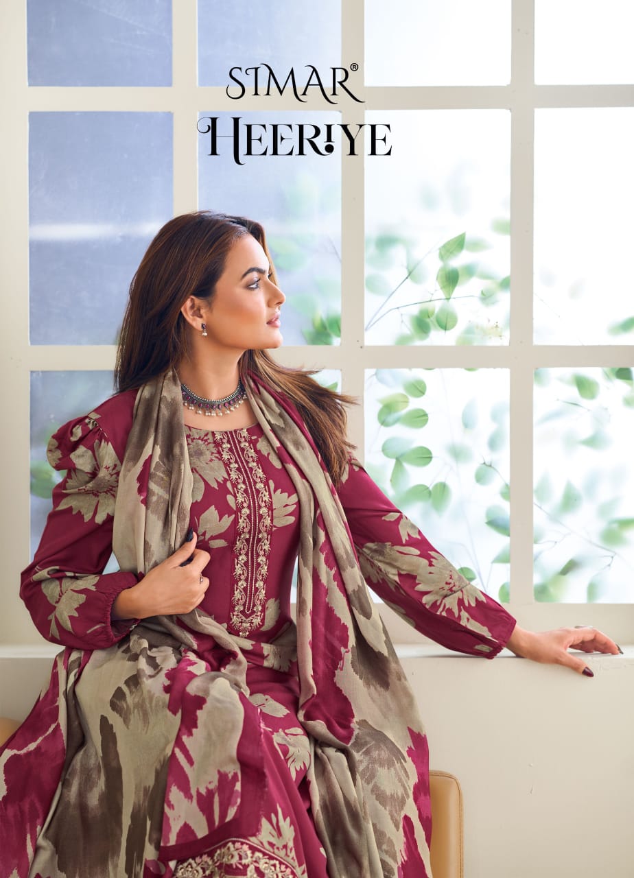 Heeriye Simar Pure Viscose Pashmina Suits Wholesale Price