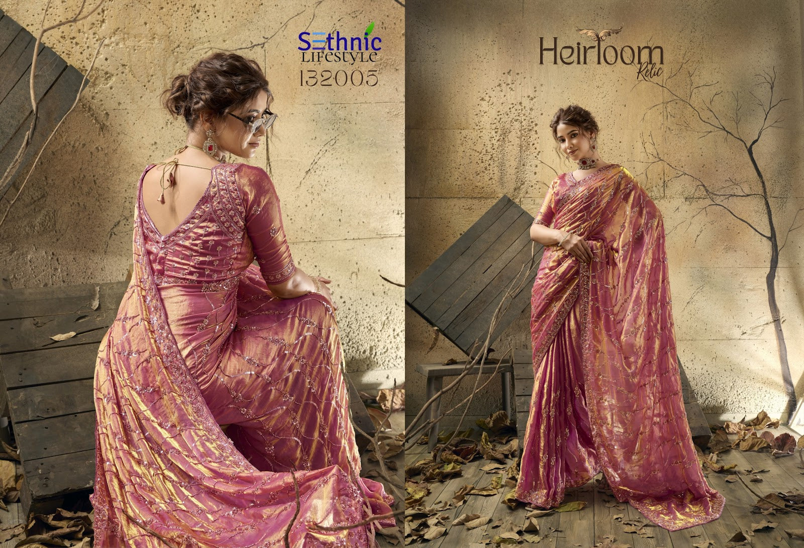 Heirloom Relic Sethnic Sarees Wholesale Price