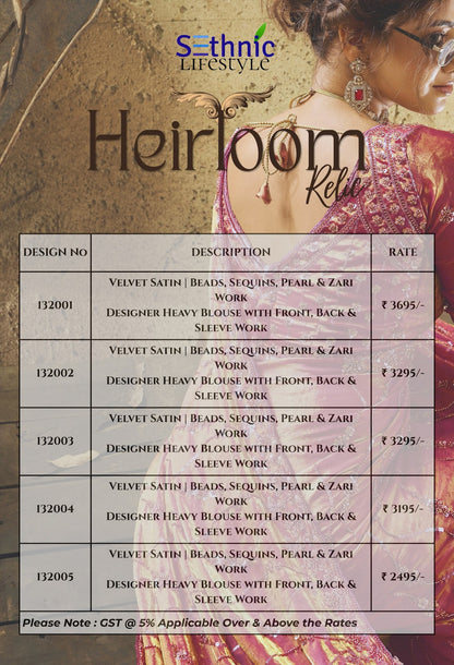 Heirloom Relic Sethnic Sarees Wholesale Price
