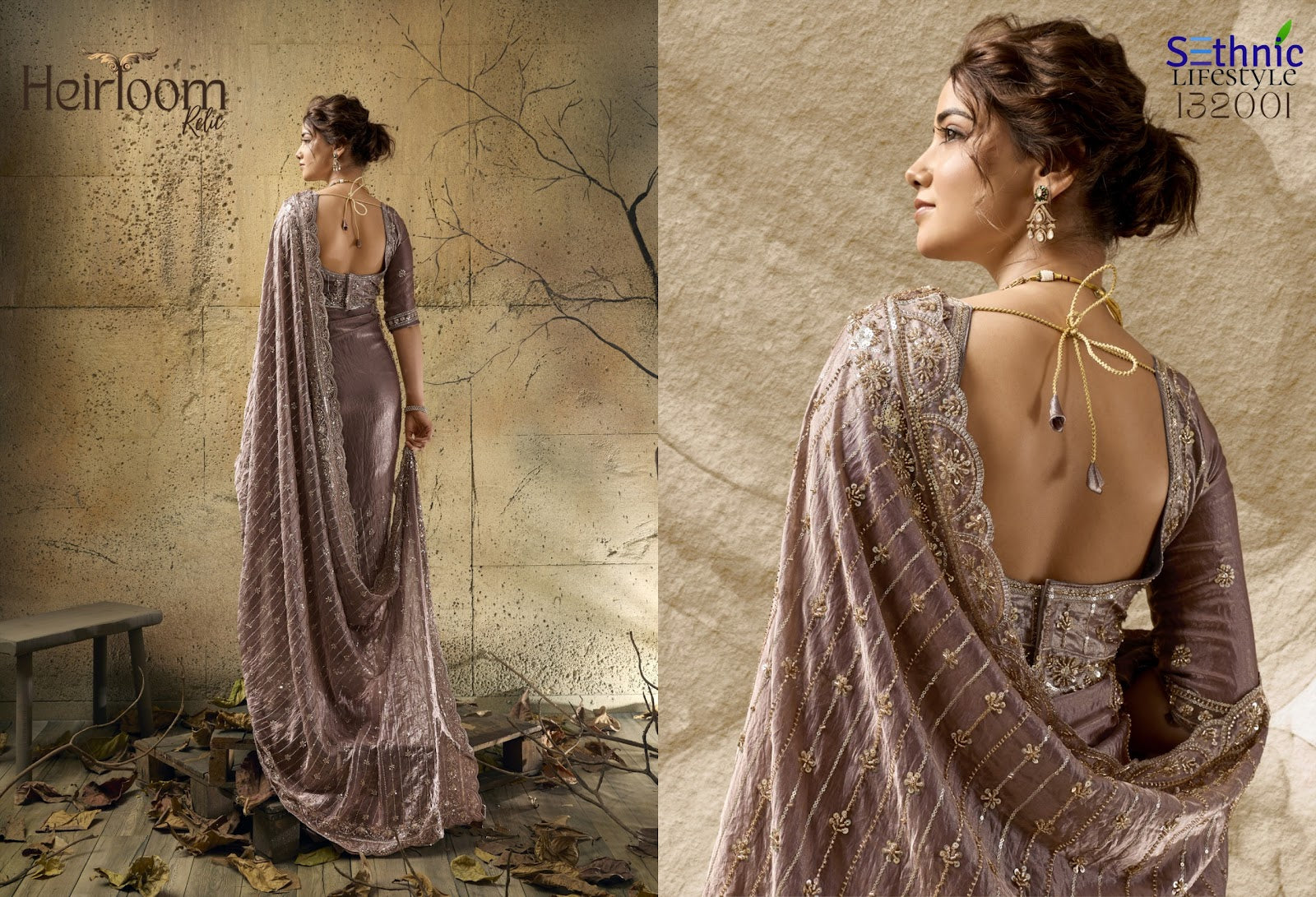 Heirloom Relic Sethnic Sarees Wholesale Price