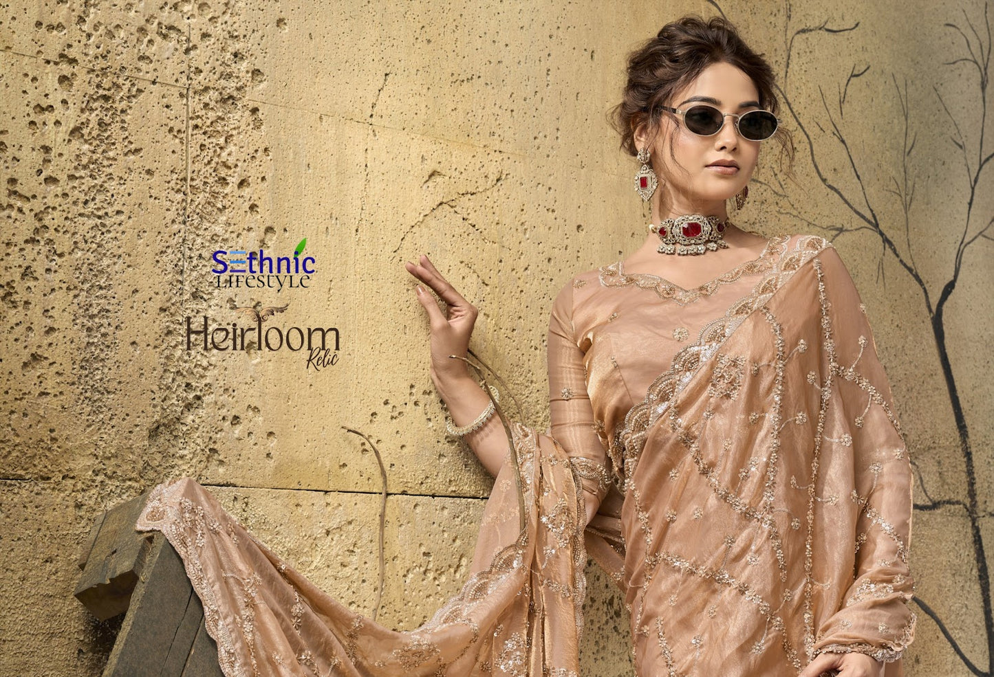 Heirloom Relic Sethnic Sarees Wholesale Price