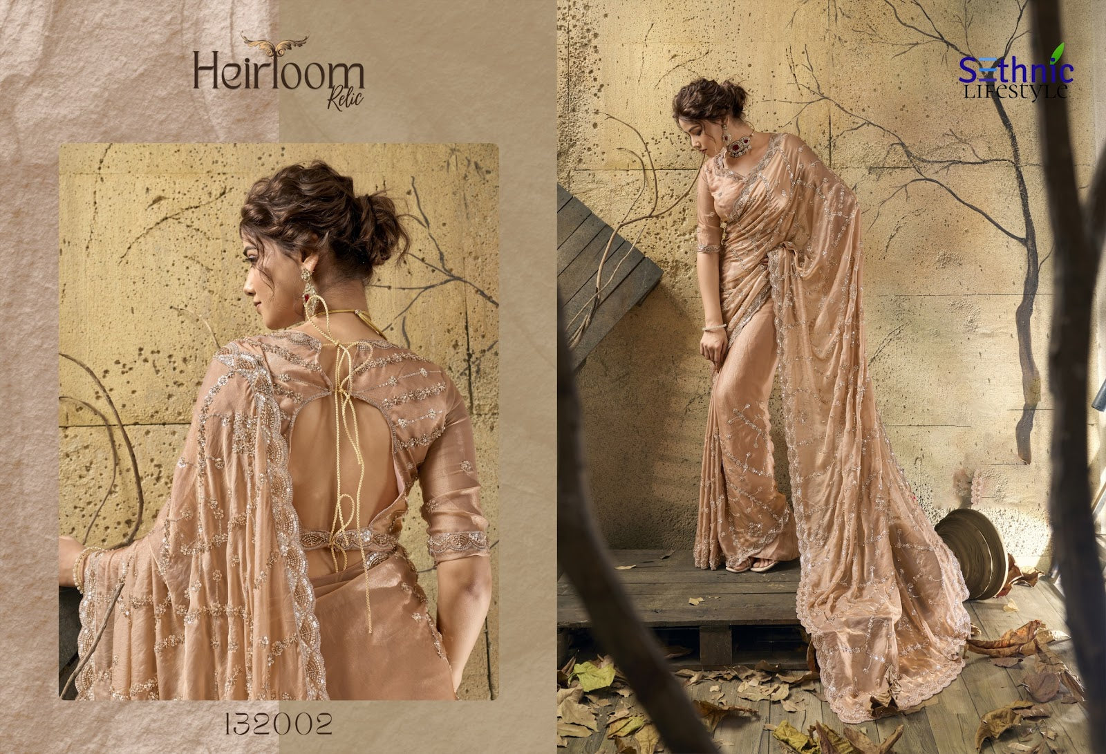 Heirloom Relic Sethnic Sarees Wholesale Price