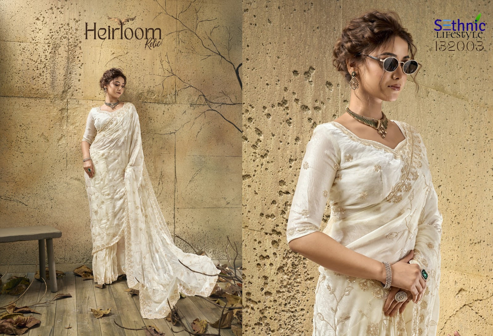 Heirloom Relic Sethnic Sarees Wholesale Price