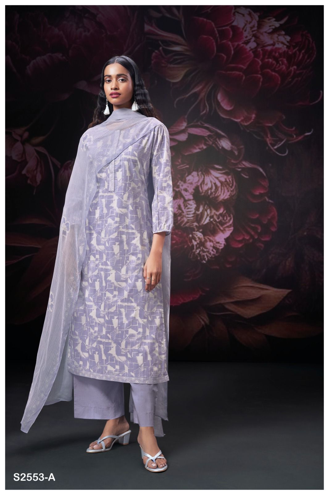 Helena 2553 Ganga Premium Cotton Plazzo Style Suits Wholesale