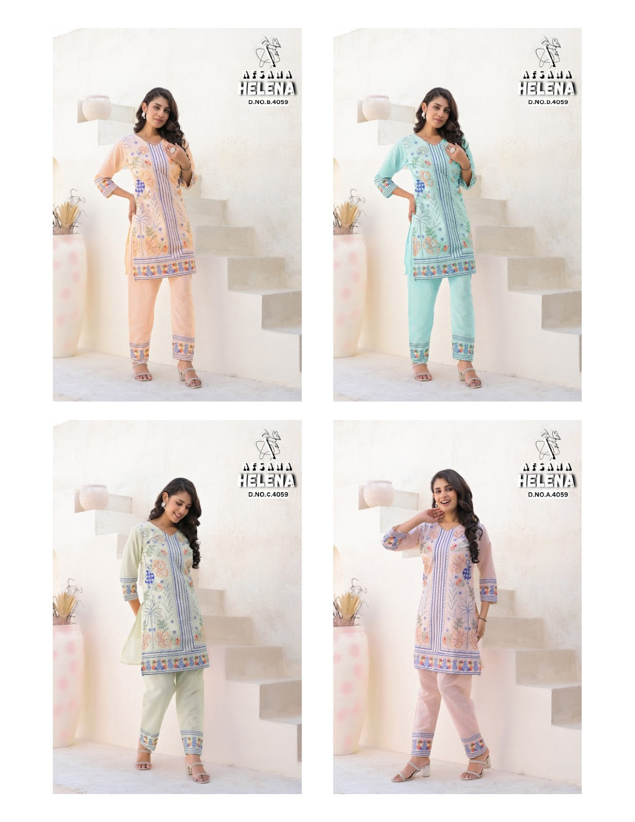 Helena Afsana Cotton Co Ord Set Exporter Gujarat