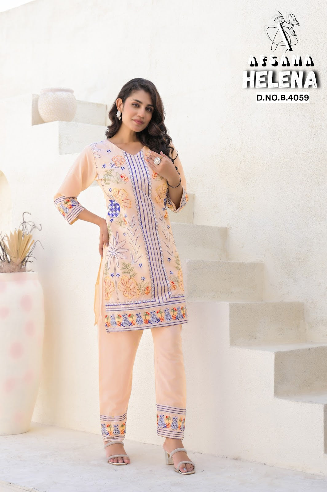 Helena Afsana Cotton Co Ord Set Exporter Gujarat