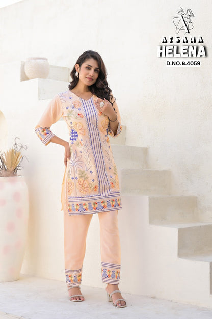 Helena Afsana Cotton Co Ord Set Exporter Gujarat