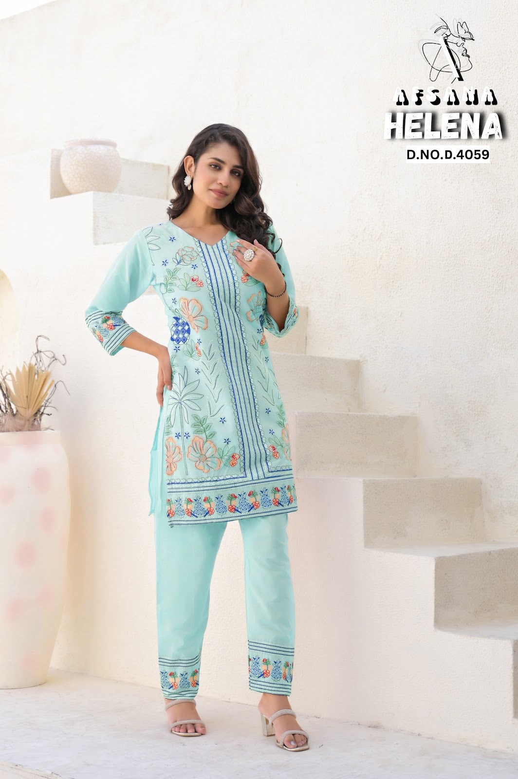 Helena Afsana Cotton Co Ord Set Exporter Gujarat