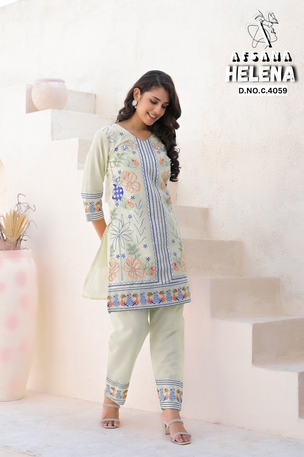 Helena Afsana Cotton Co Ord Set Exporter Gujarat