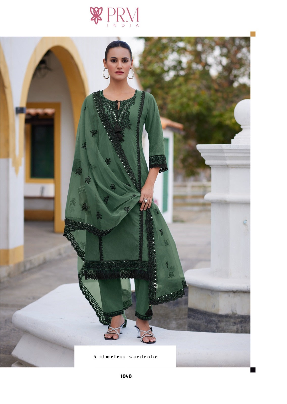 Helia Prm India Pure Cotton Readymade Pant Style Suits Wholesaler Ahmedabad