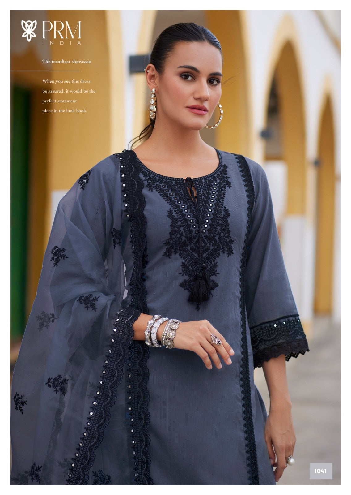 Helia Prm India Pure Cotton Readymade Pant Style Suits Wholesaler Ahmedabad