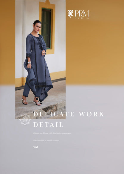 Helia Prm India Pure Cotton Readymade Pant Style Suits Wholesaler Ahmedabad