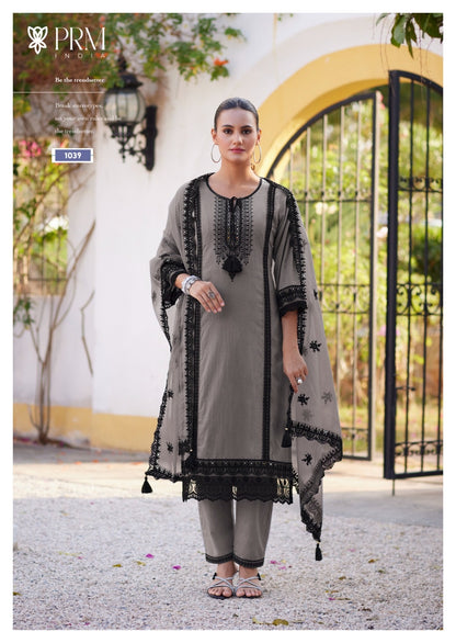 Helia Prm India Pure Cotton Readymade Pant Style Suits Wholesaler Ahmedabad