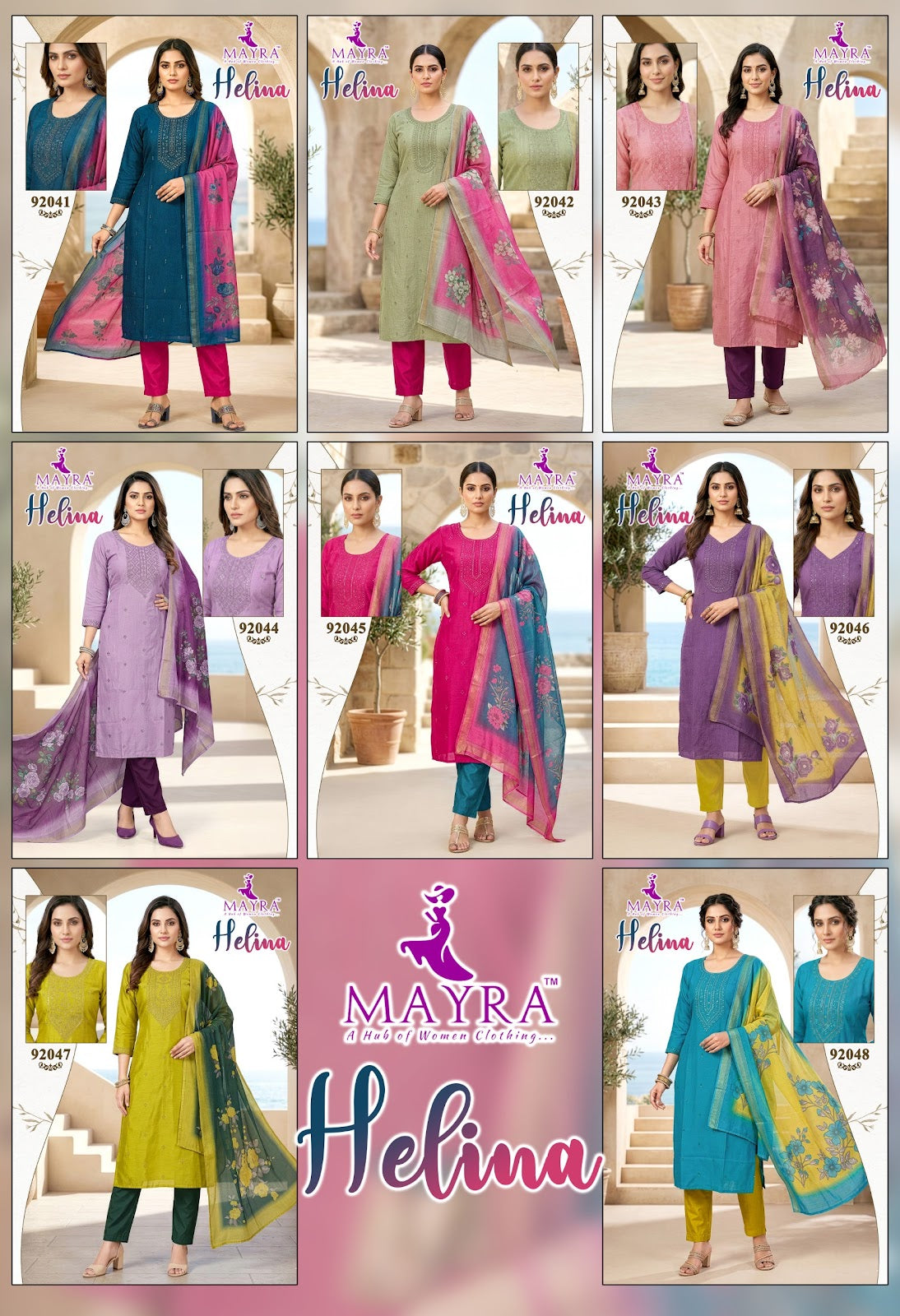 Helina Mayra Berlin Readymade Pant Style Suits Wholesaler India