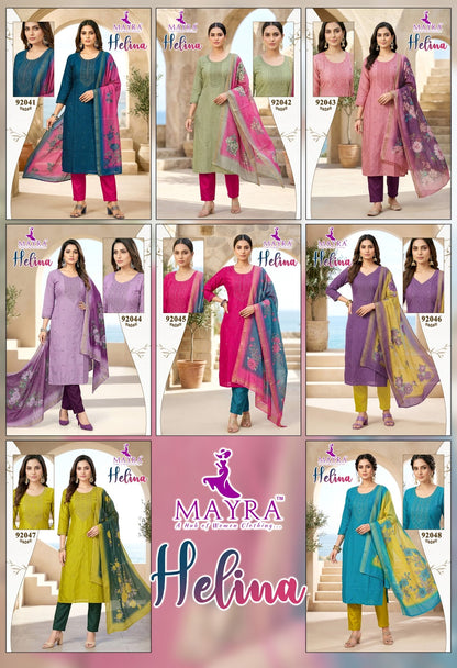 Helina Mayra Berlin Readymade Pant Style Suits Wholesaler India