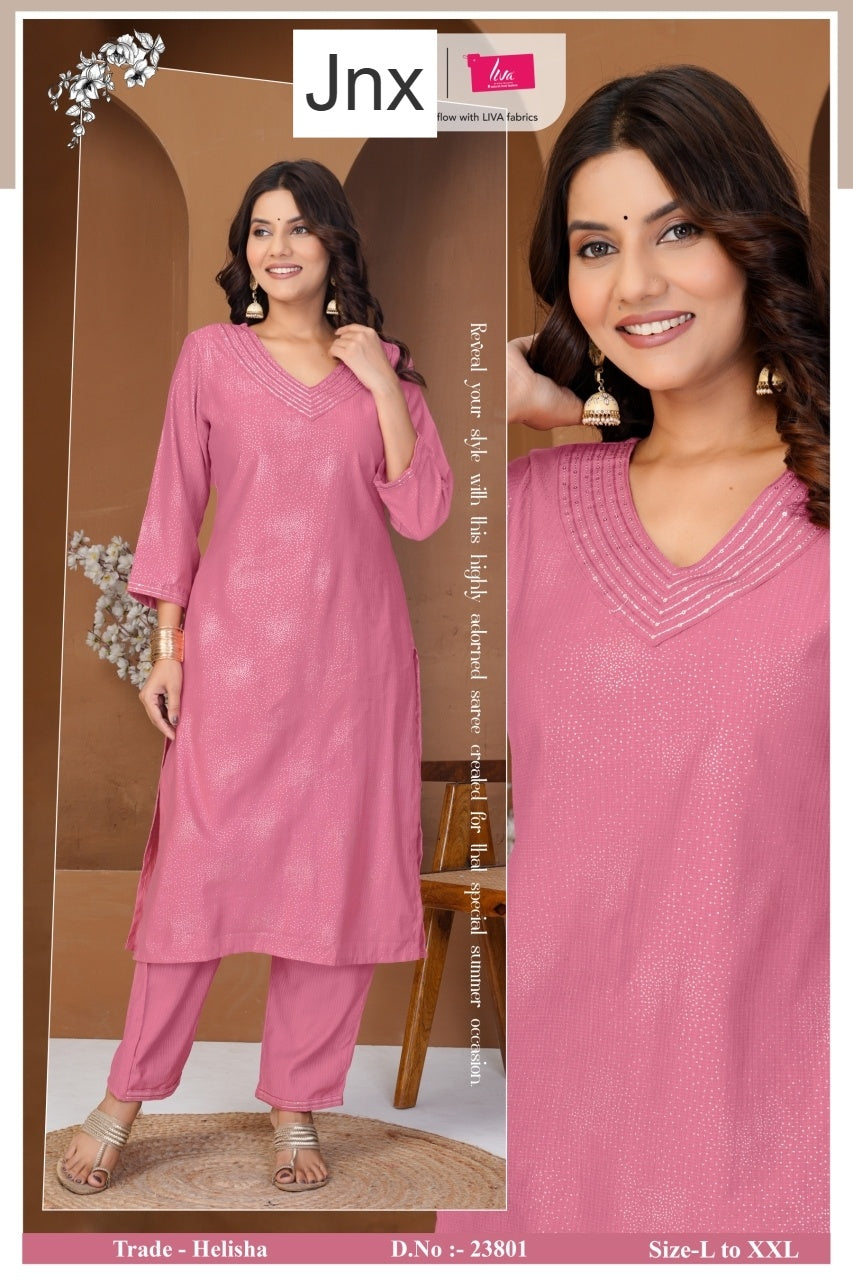 Helisha 0106 Jnx Kurti Pant Set Wholesaler Gujarat