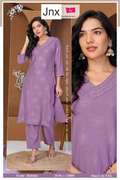 Helisha 0106 Jnx Kurti Pant Set Wholesaler Gujarat