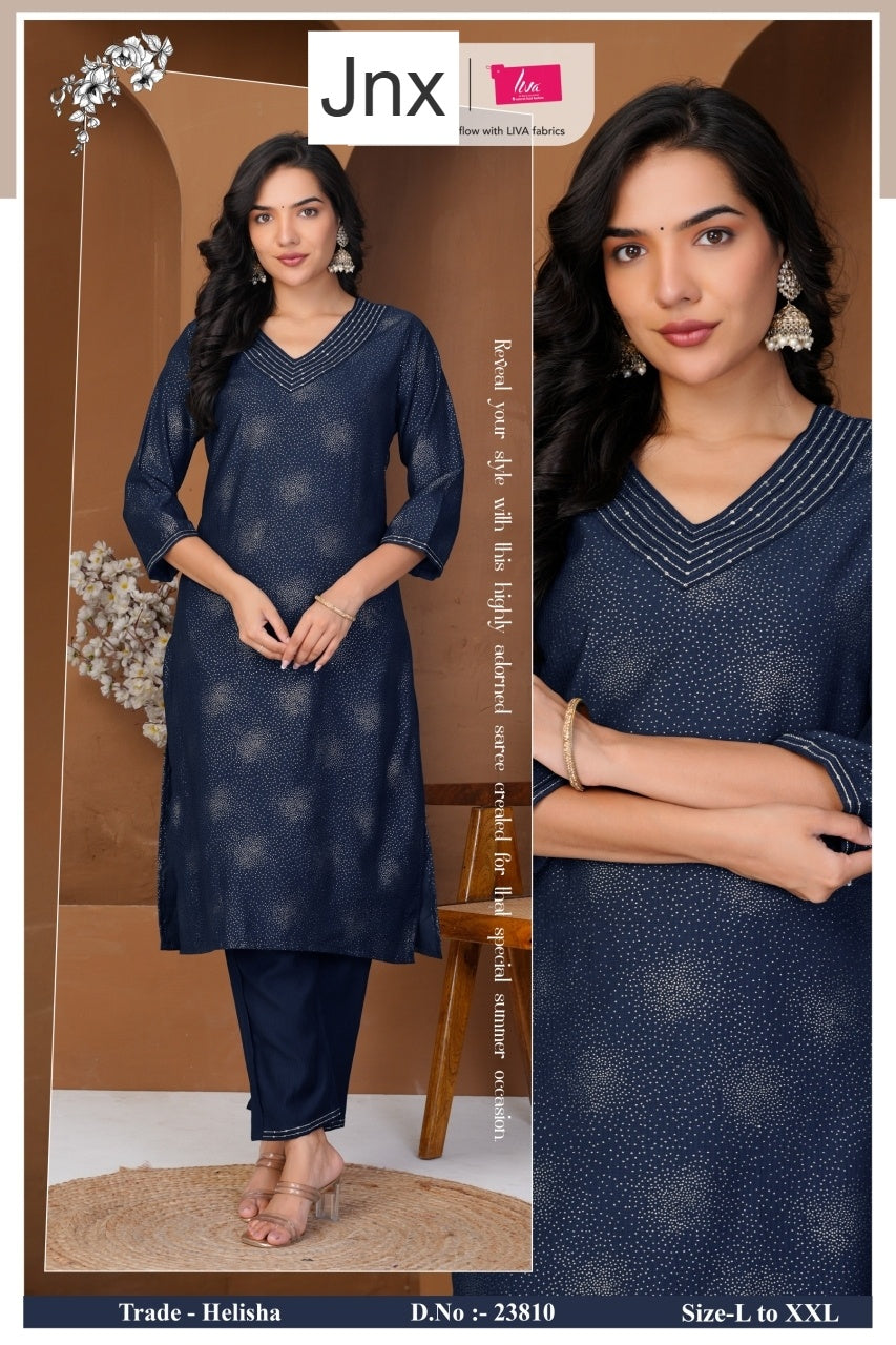 Helisha 0106 Jnx Kurti Pant Set Wholesaler Gujarat