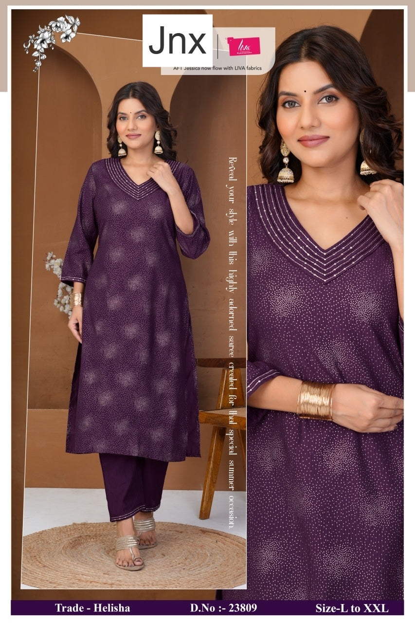 Helisha 0106 Jnx Kurti Pant Set Wholesaler Gujarat